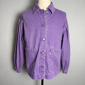 Levi's Fresh Esther Modern Cotton Jacket, Size Large, Purple, 100% Cotton, Denim